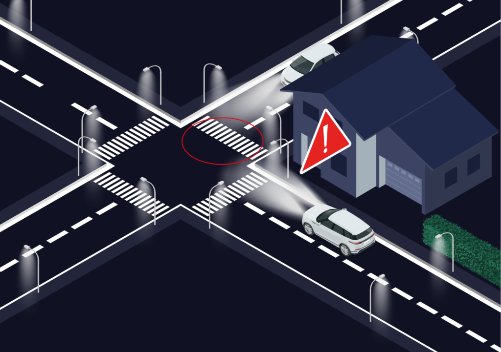 Konzeptgrafik für das Projekt AI4OD für das automatisierte Fahren bei Nacht