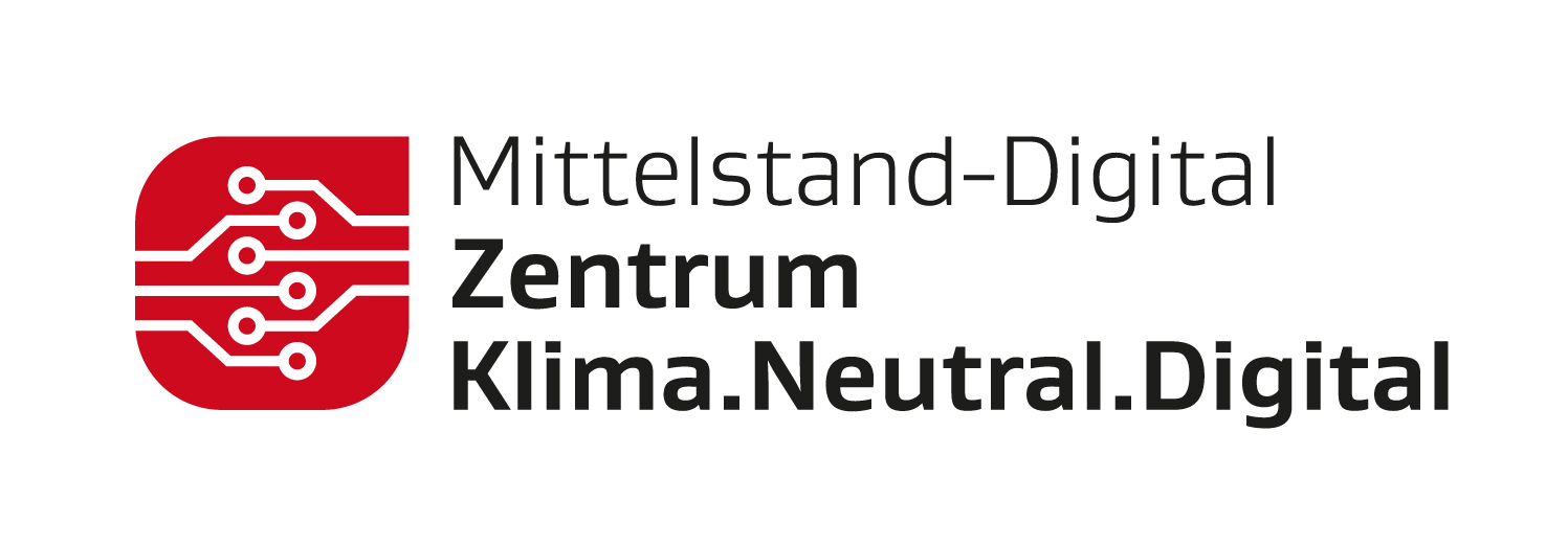 Logo des Mittelstand-Digital-Zentrums Klima. Neutral. Digital