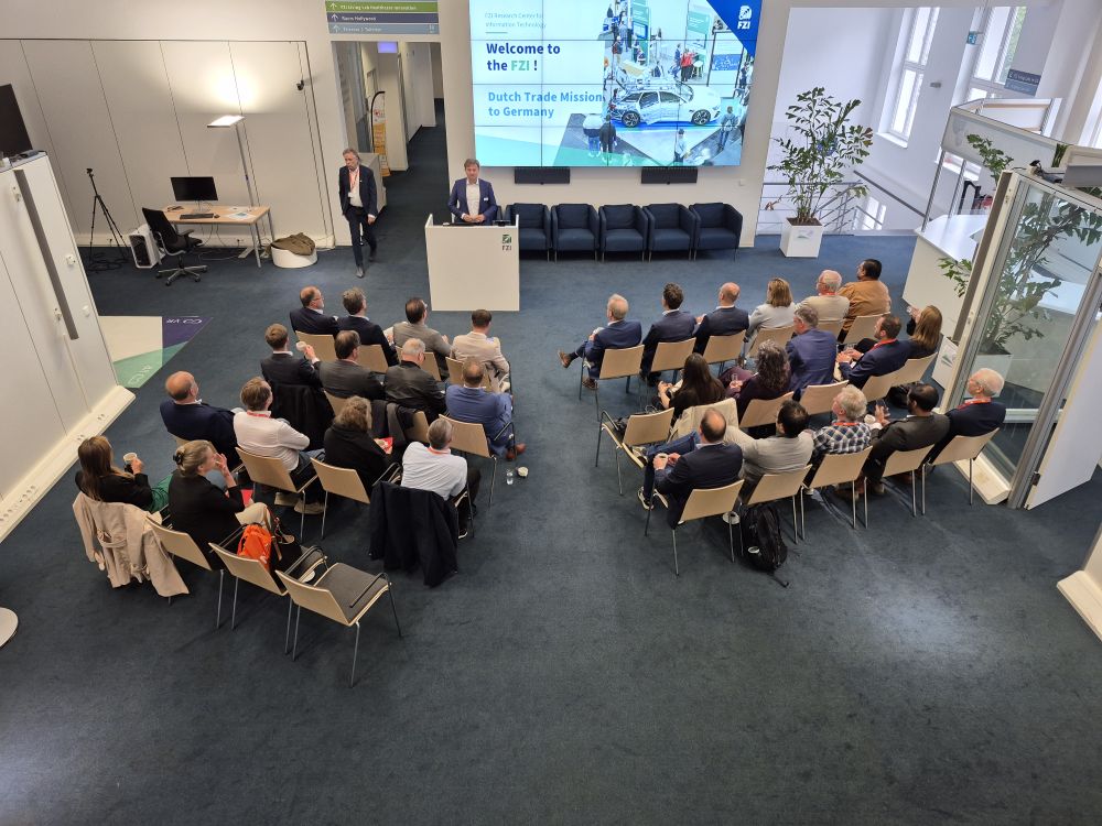 Besuch einer niederländischen Delegation am FZI am 22.Mai 2025. Foto: FZI Forschungszentrum Informatik