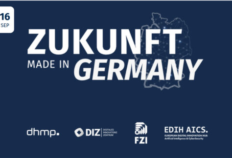 Emblem Zukunft made in Germany, Event am 16.09.25 im FZI House of Living Labs