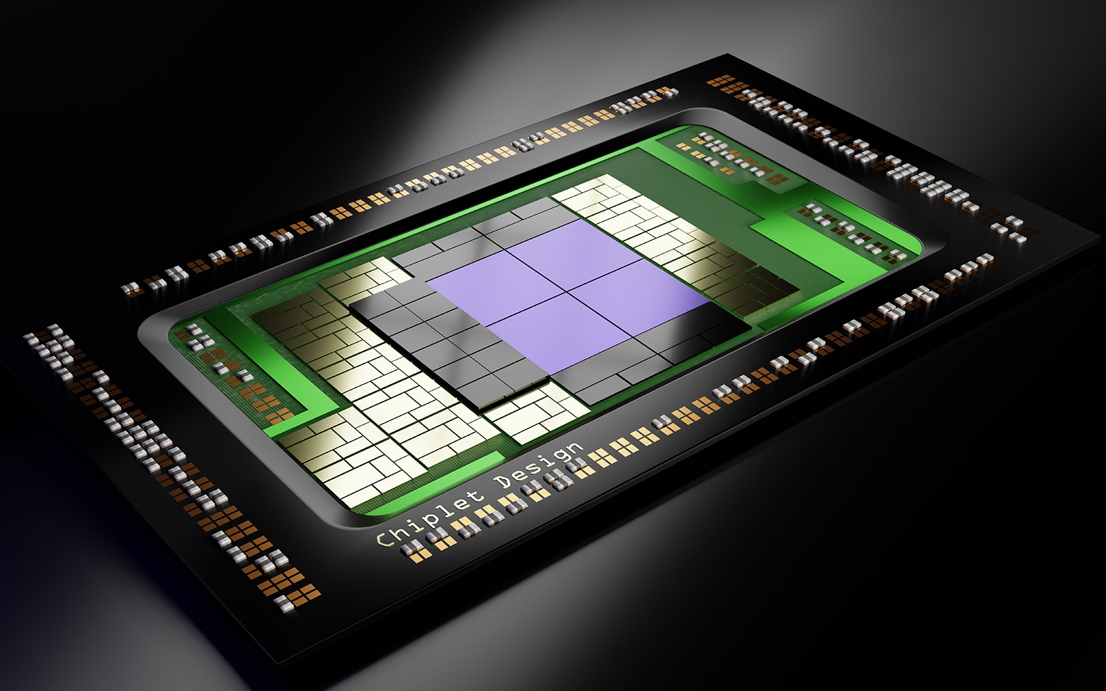 Chiplet multi Chip Modul vergrößert
