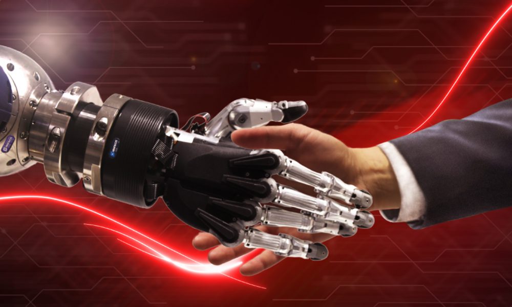 Handshake Roboter-Mensch