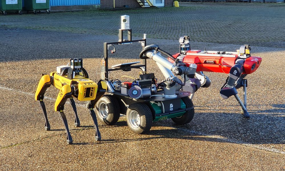 Die Roboter Spot, Husky und ANYmal bei der ESA Challenge